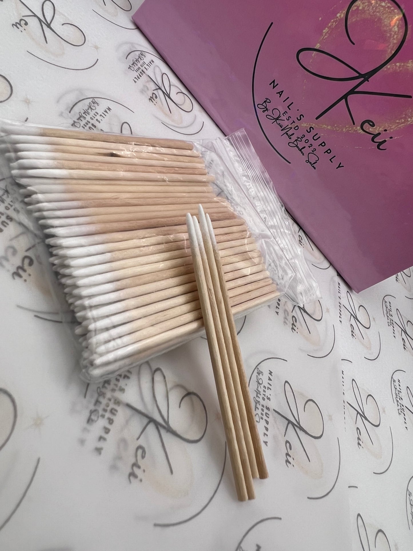 Mini Cuticle Wood Swabs 🪵